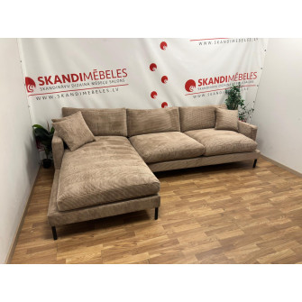 Sofa LEKEN (Kampinė)(Ruda)(Ekspozicija)